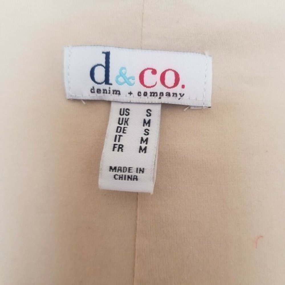 Denim & Company Womens Sleeveless Dress Size Small Sheath  Beige Embroidered - Picture 6 of 12